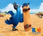 Blu eğlenceli bir Amerika papağanı ve filmin ana kahramanı Rio olduğunu